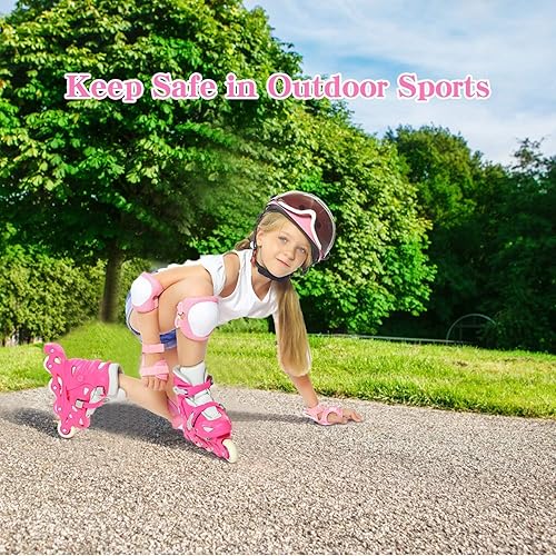 Miniatura 2 de Rodilleras para niñosjóvenes, coderas, muñequeras, equipo de protección para patines de ruedas, ciclismo, BMX, bicicleta, patinaje, patinaje en