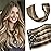 Aison Balayage Clip in Hair Extensions Real Human Hair 70G Light Brown to Blonde Highlights 100% Remy Human Hair Extensions 7pcs 16clips for Women 20 Inch