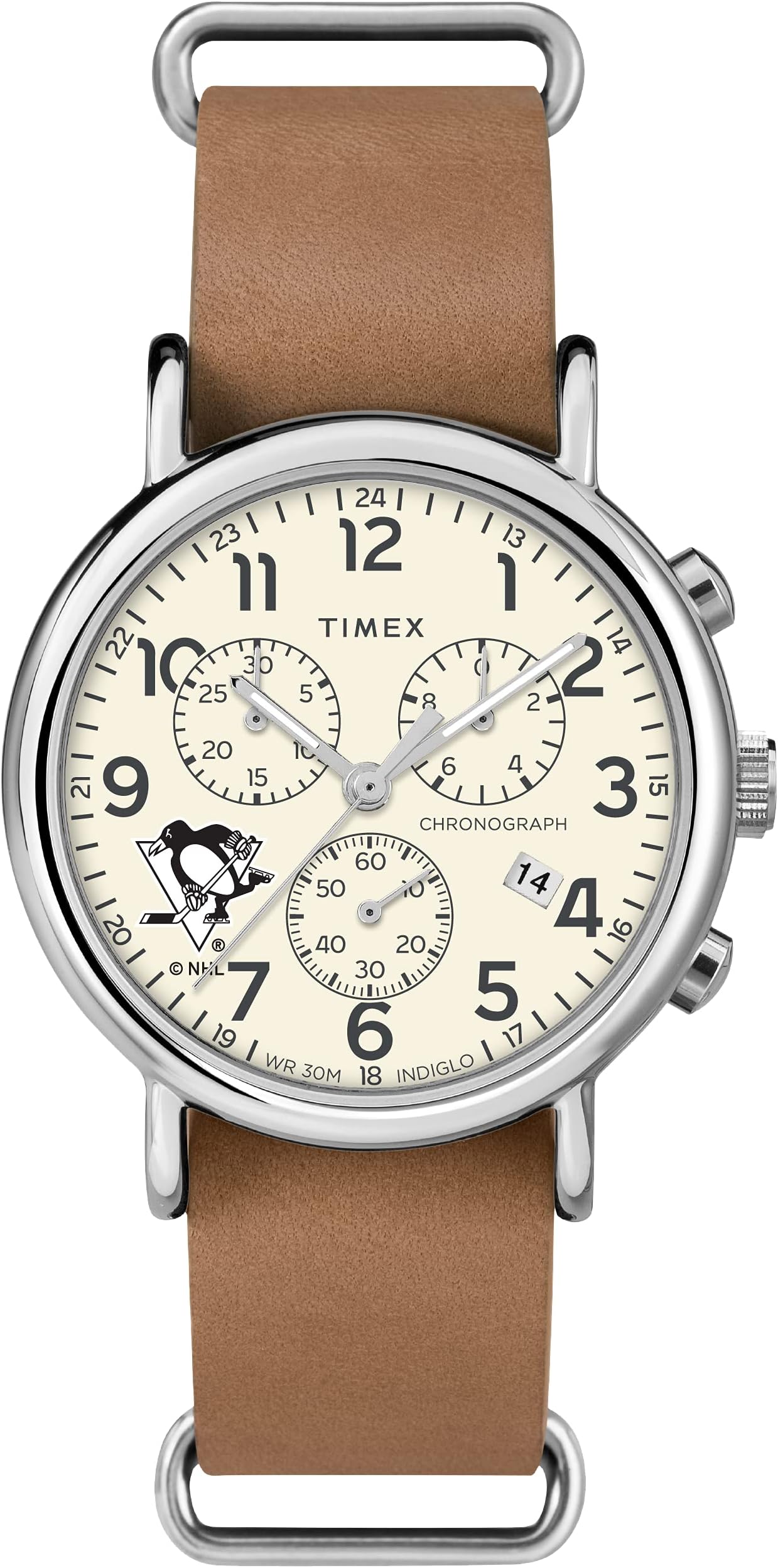 Men's NHL Weekender Chrono 40mm Quartz Leather Strap
