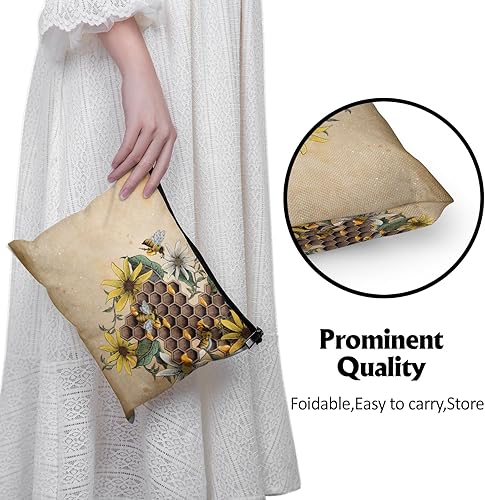 Miniatura 5 de Cafl Bolsa de maquillaje para viajes, artículos esenciales para organizar joyas, bolsa de cosméticos para el cuidado de la piel, neceser con