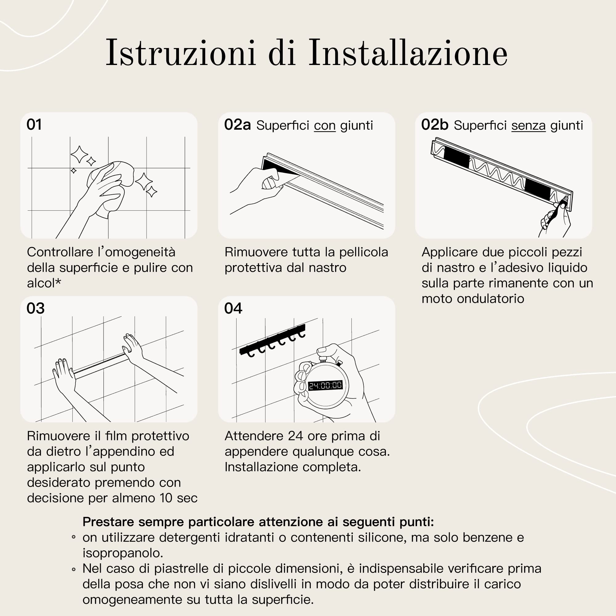 Design Amburgo Porta mestoli da cucina adesivo | Porta utensili da cucina senza forare | Barra portautensili cucina | 6 Ganci semoventi | Portamestoli cucina design moderno grigio argento 40 cm
