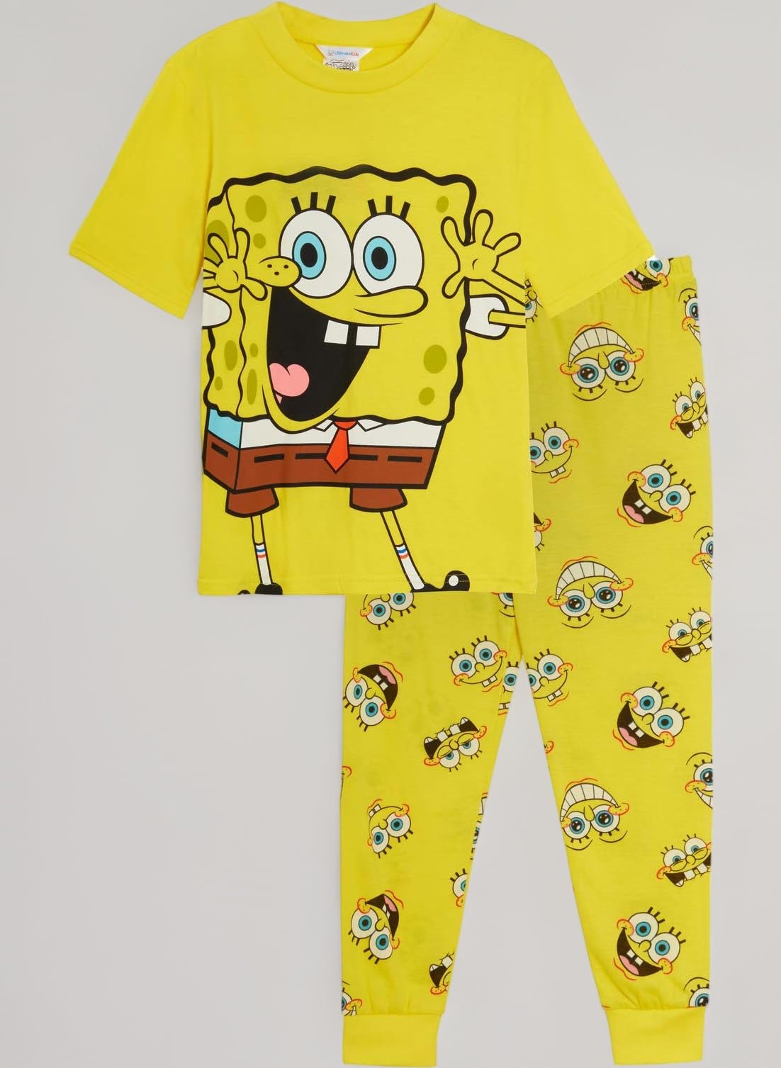 Kids Pyjamas Snuggle Fit Boys Girls Full Length Pjs Set with Short Sleeve T-Shirt Unisex Gift