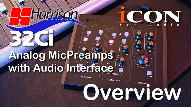 Amazon.com: Icon Pro Audio Harrison 32Ci Analog MicPreamps with 12