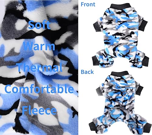Miniatura 2 de Pijamas para perros pequeños, niñas y niños, pijamas de invierno para cachorros de clima frío, suéter de 4 patas, ropa para Chihuahua, Yorkie, taza