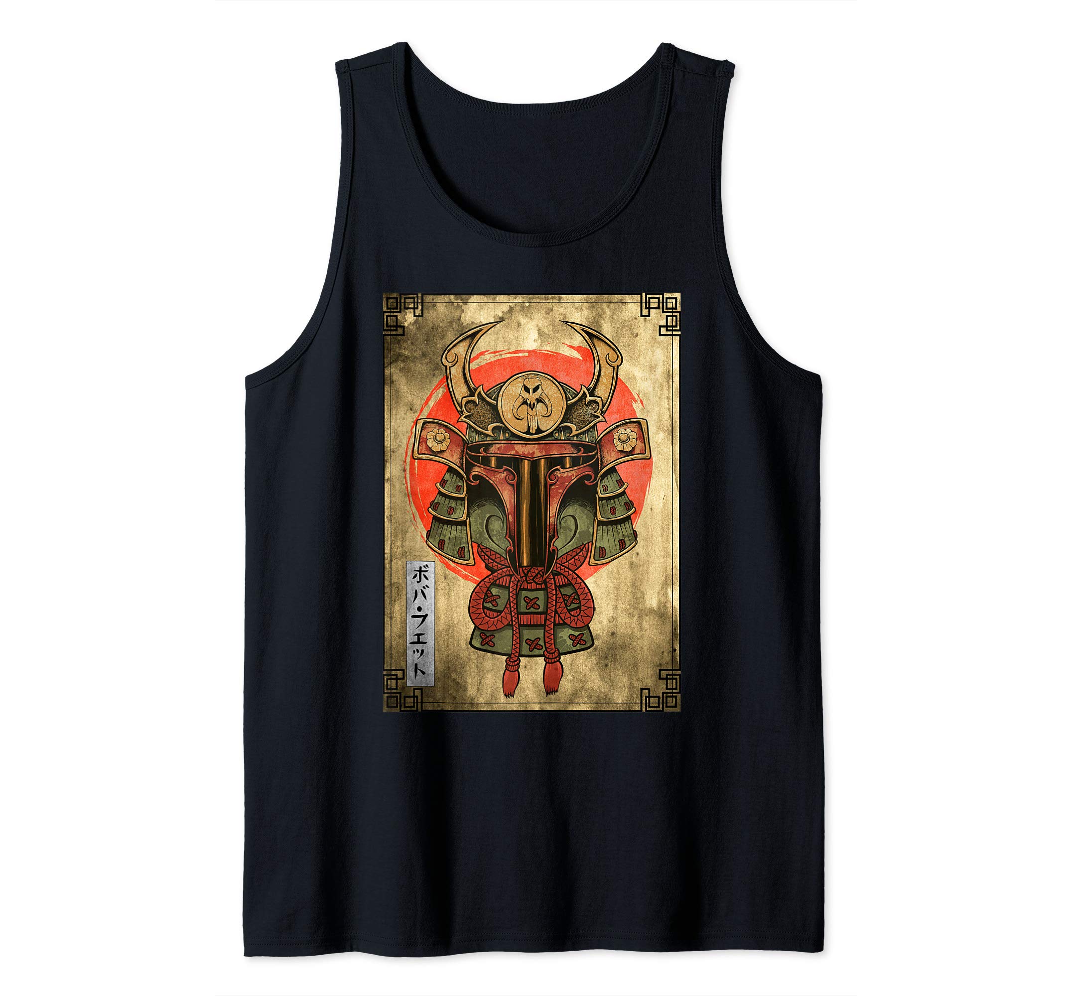 STAR WARSBoba Fett Samurai Style Poster Tank Top