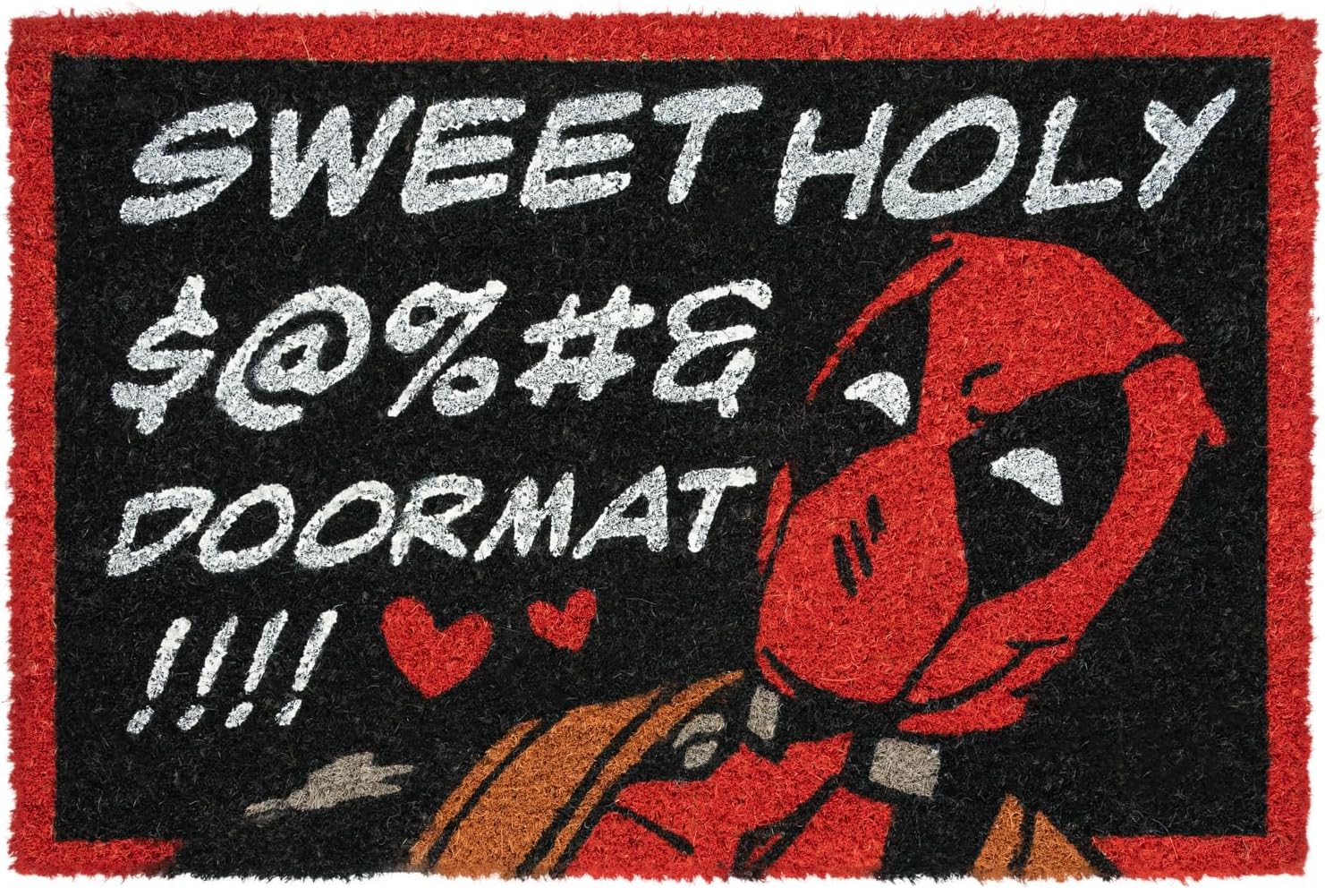 Grupo Erik - Deadpool Outdoor Doormat 40 x 60 cm | Non-Slip Mat Marvel, Coco, Orig. Ext. & Int.: Entrance Mat