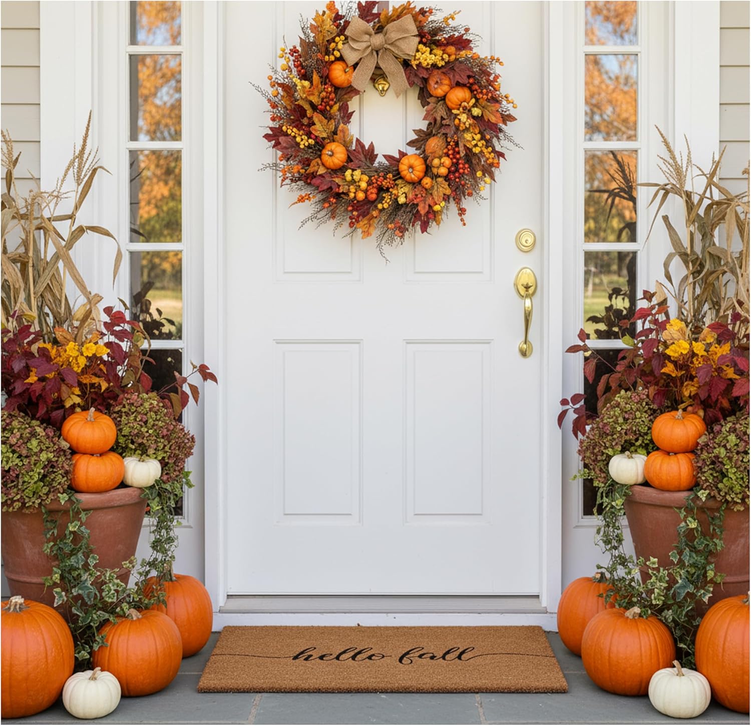 calloway mills hello fall doormat, 24" x 36" hello fall 2' x 3' (rectangular)