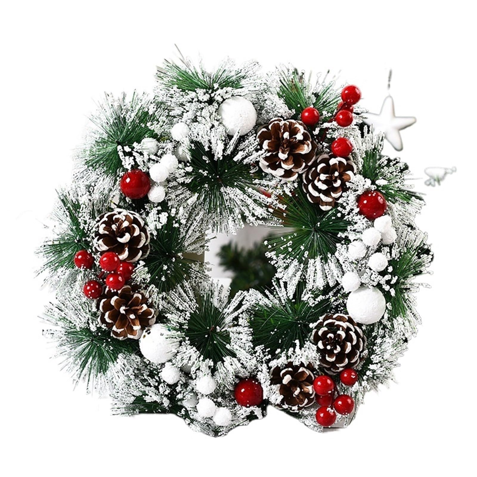 Wreaths Wreath Decoration Garland Front Door Window Pendant Ornament Party Supplies(Style 7)