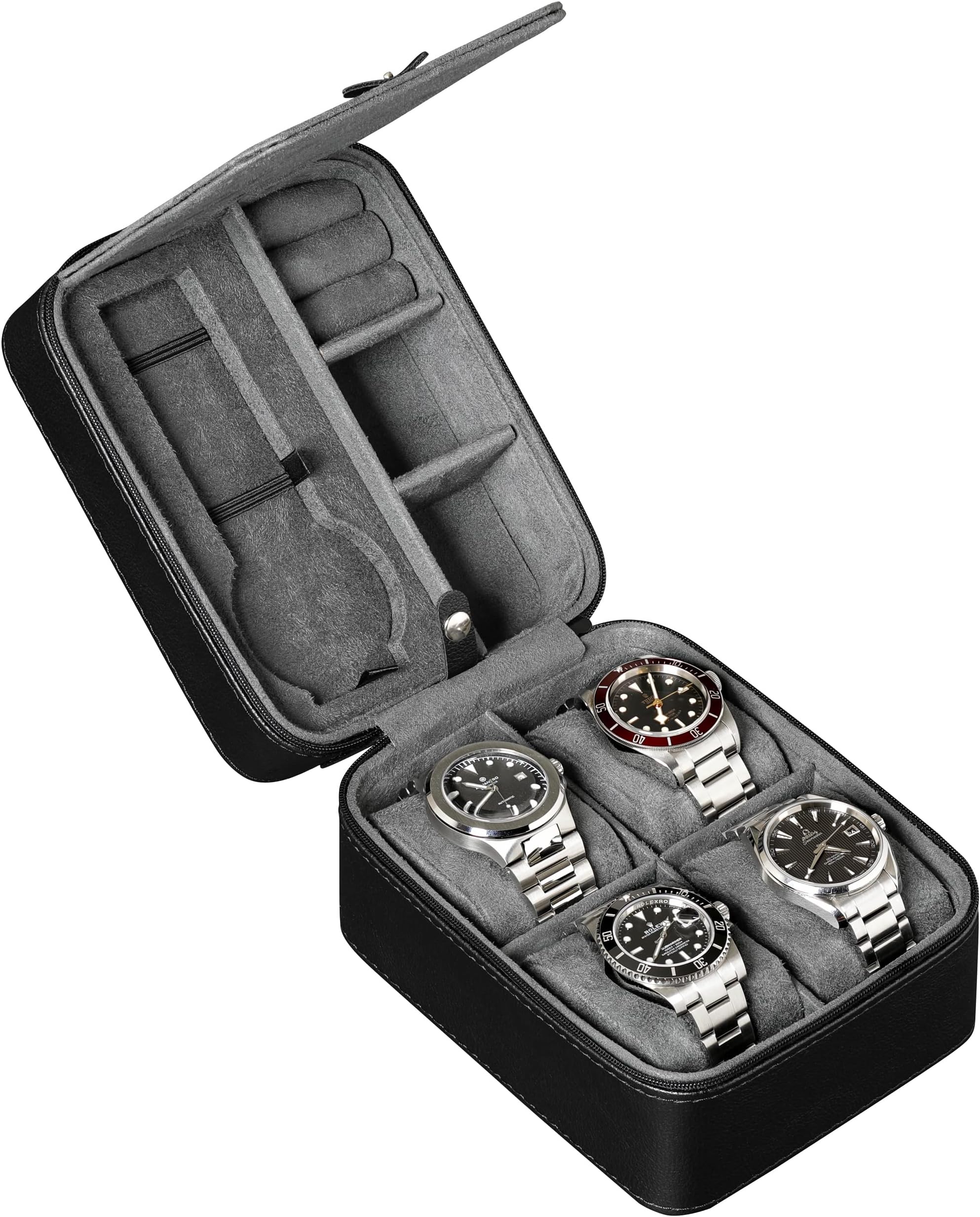 5 Slot Watch Travel Case Storage Organizer