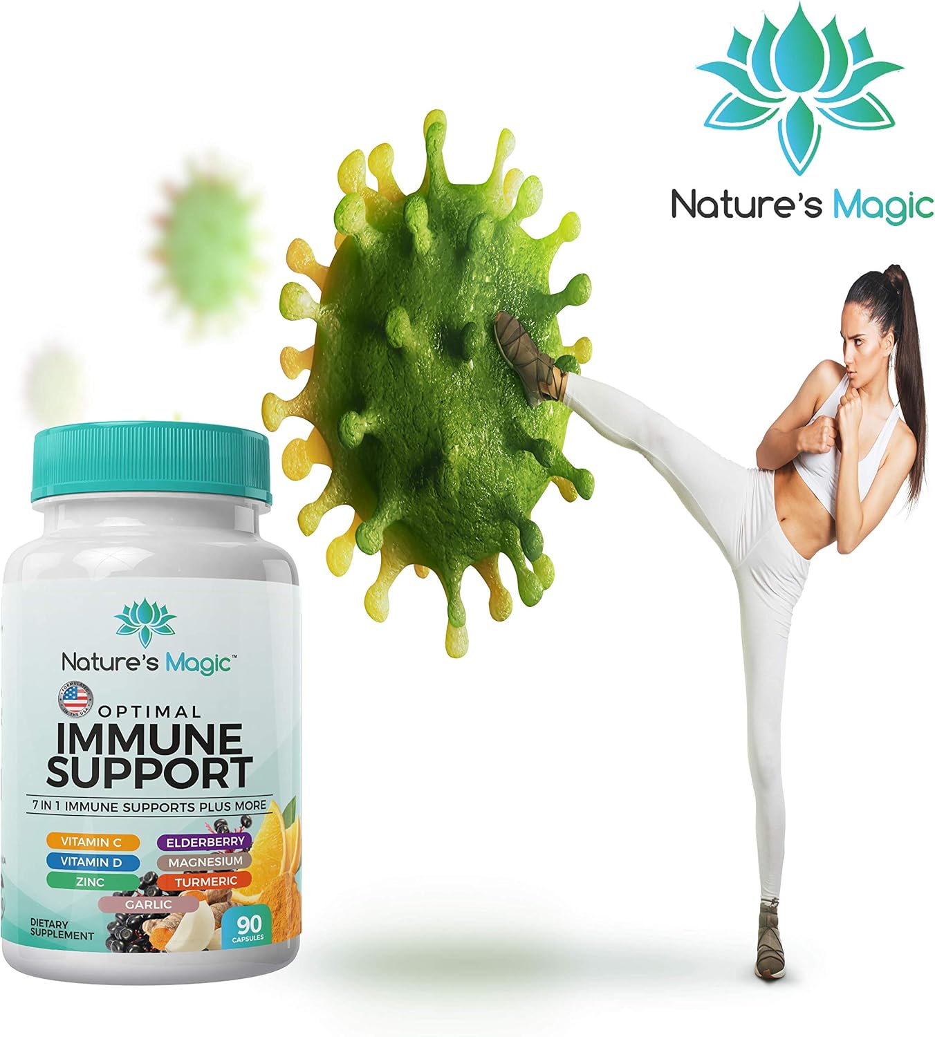 7 in 1 Immune Support Supplement, Immune Defense, Immune Booster