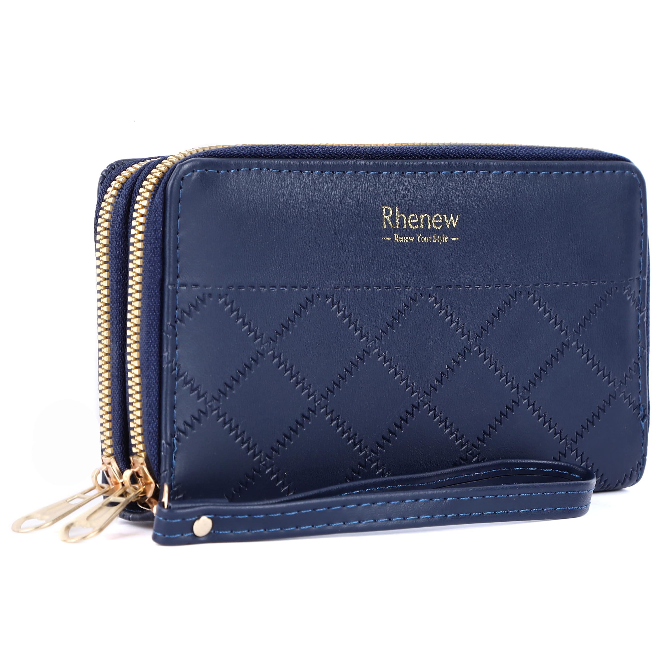rhenew Double Zipper Ladies Purse Embossed Design-picture-31