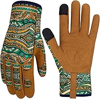 Vista 29 de Guantes de Jardinería de Cuero MERTURN para Mujeres, Guantes de Jardín a Prueba de Espinas, Guantes de Trabajo Compatibles con Pantalla Táctil