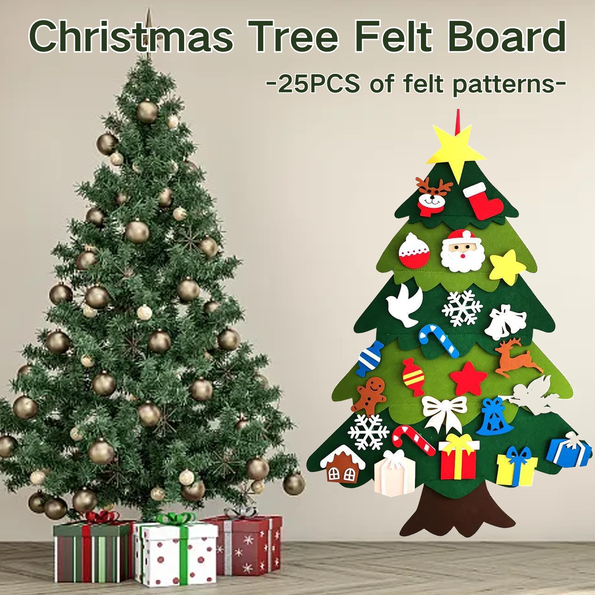 SUQ Felt Board, Story Board Set, Children's Teaching Felt, Interactive Boards for Kids Story Storytelling Boards - Image 2