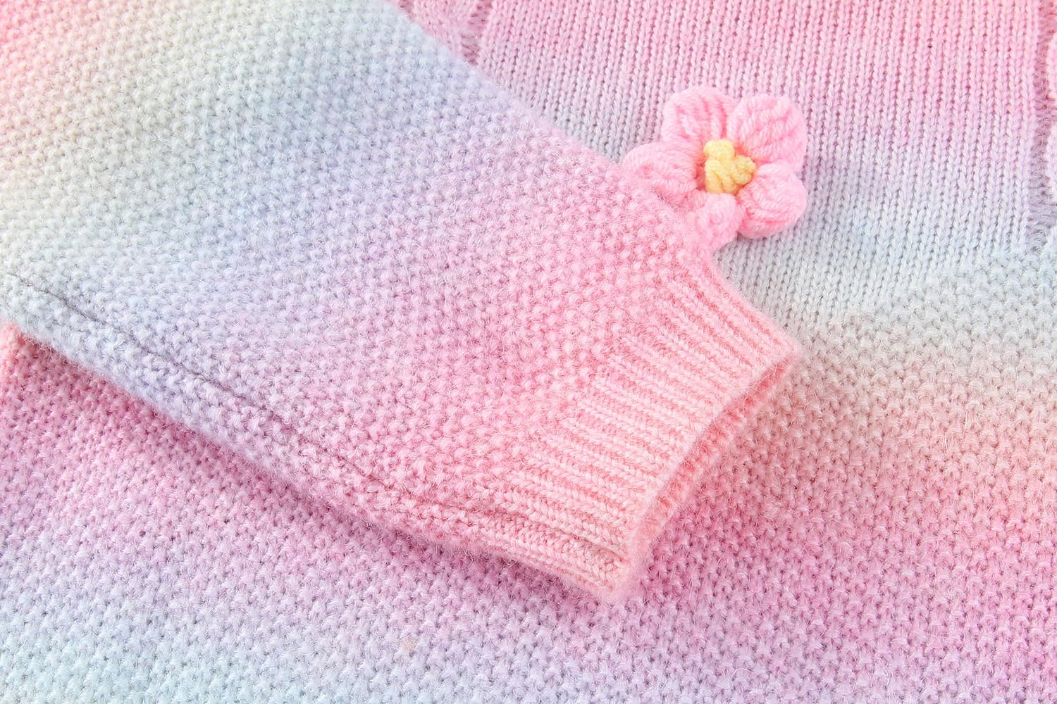 Peacolate 3-7T Frühling Herbst kleine Mädchen 2pcs Kleidung Set Strickpullover und bestickte Jean... Ansicht 9
