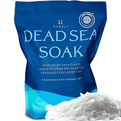 Yareli Magnesium Flakes 15lb Dead Sea Bath Foot Soak Alternative to Epsom Salt with Over 800 000mg of