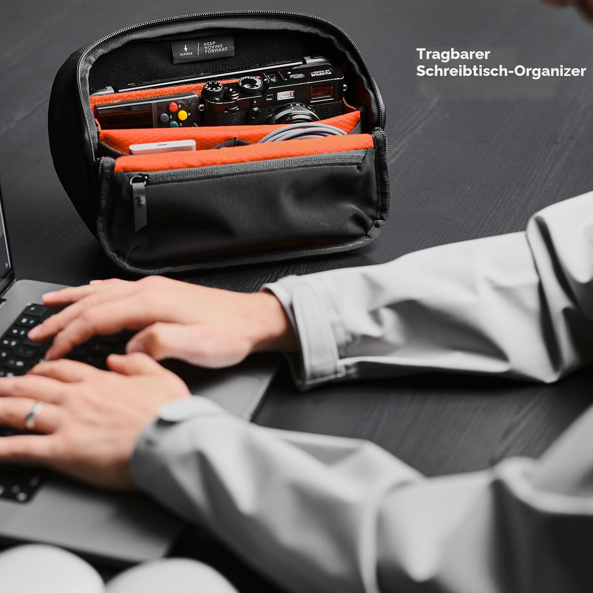 ALPAKA Vertex Pouch – Sling Bag Herren mit Magnetverschluss | Abnehmbarer Riemen, ergonomischer Griff, wetterfester Stoff, für Elektronik & Zubehör