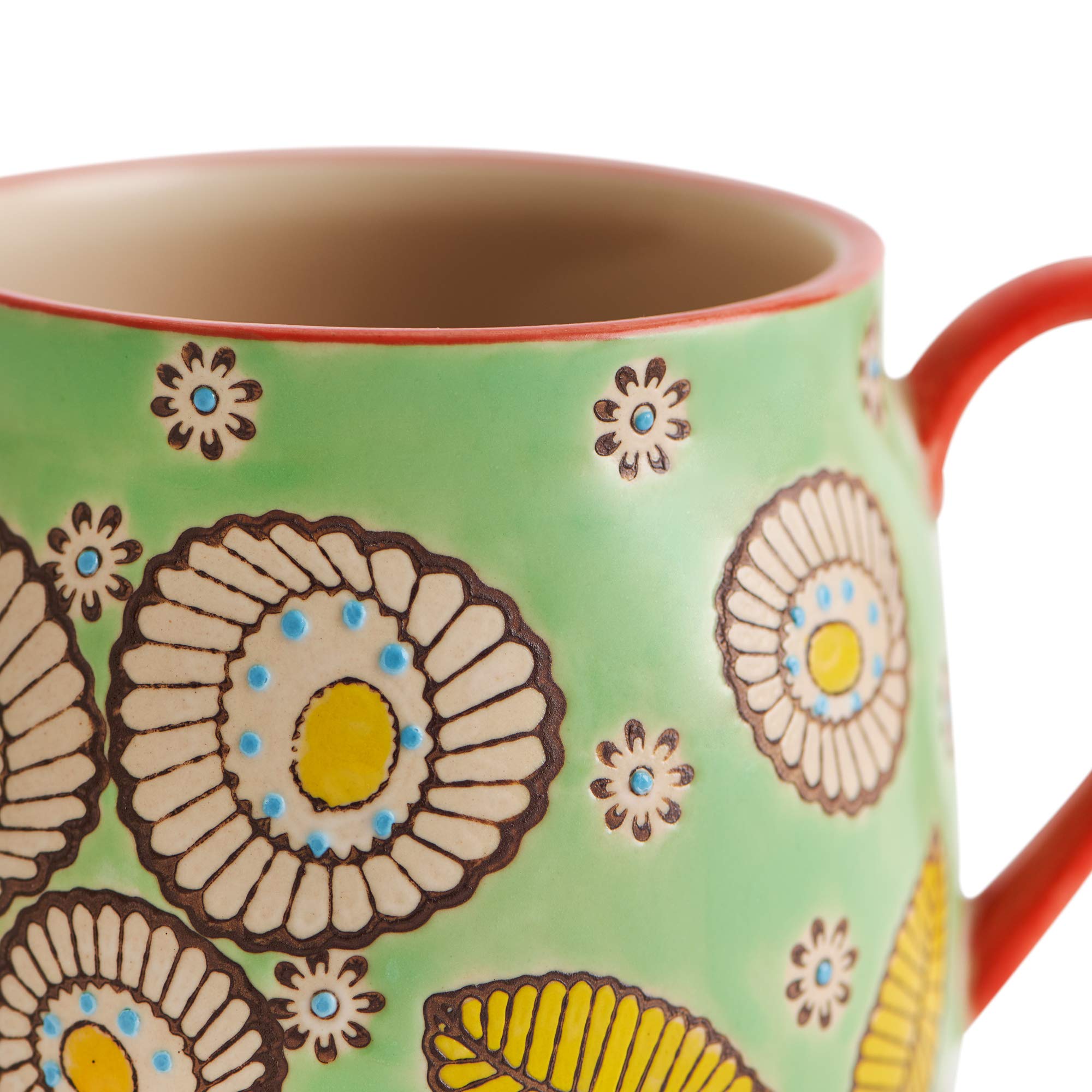 Chumbak Cheer Mug, Green, Ceramic Coffee and Tea Cup, Unique Design, Kitchen and Dining Mug, Microwave and Dishwasher Safe - Image 5 thumbnail