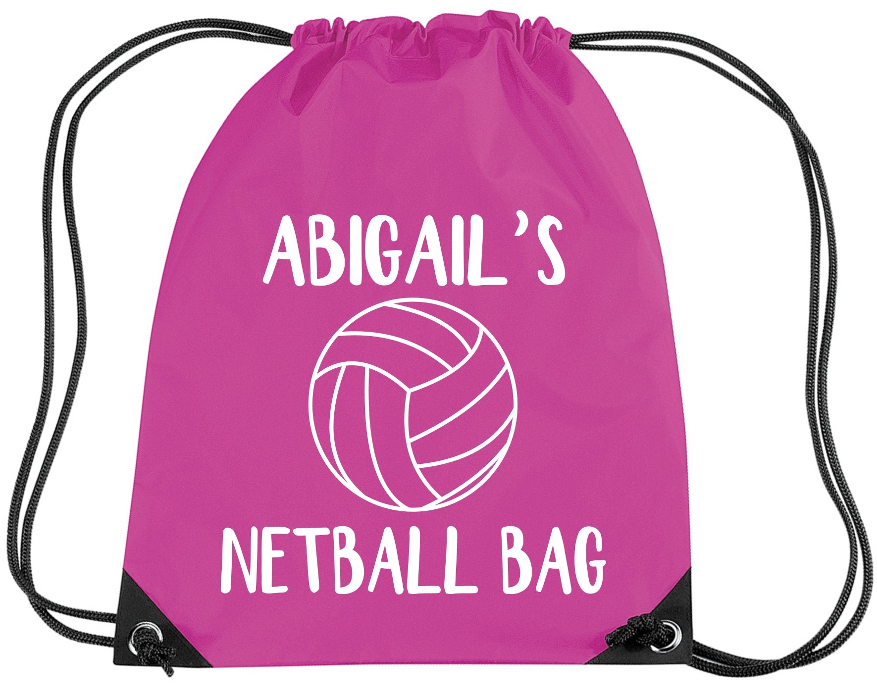 Sac de Netball personnalisé rose fuchsia Edward Sinclair