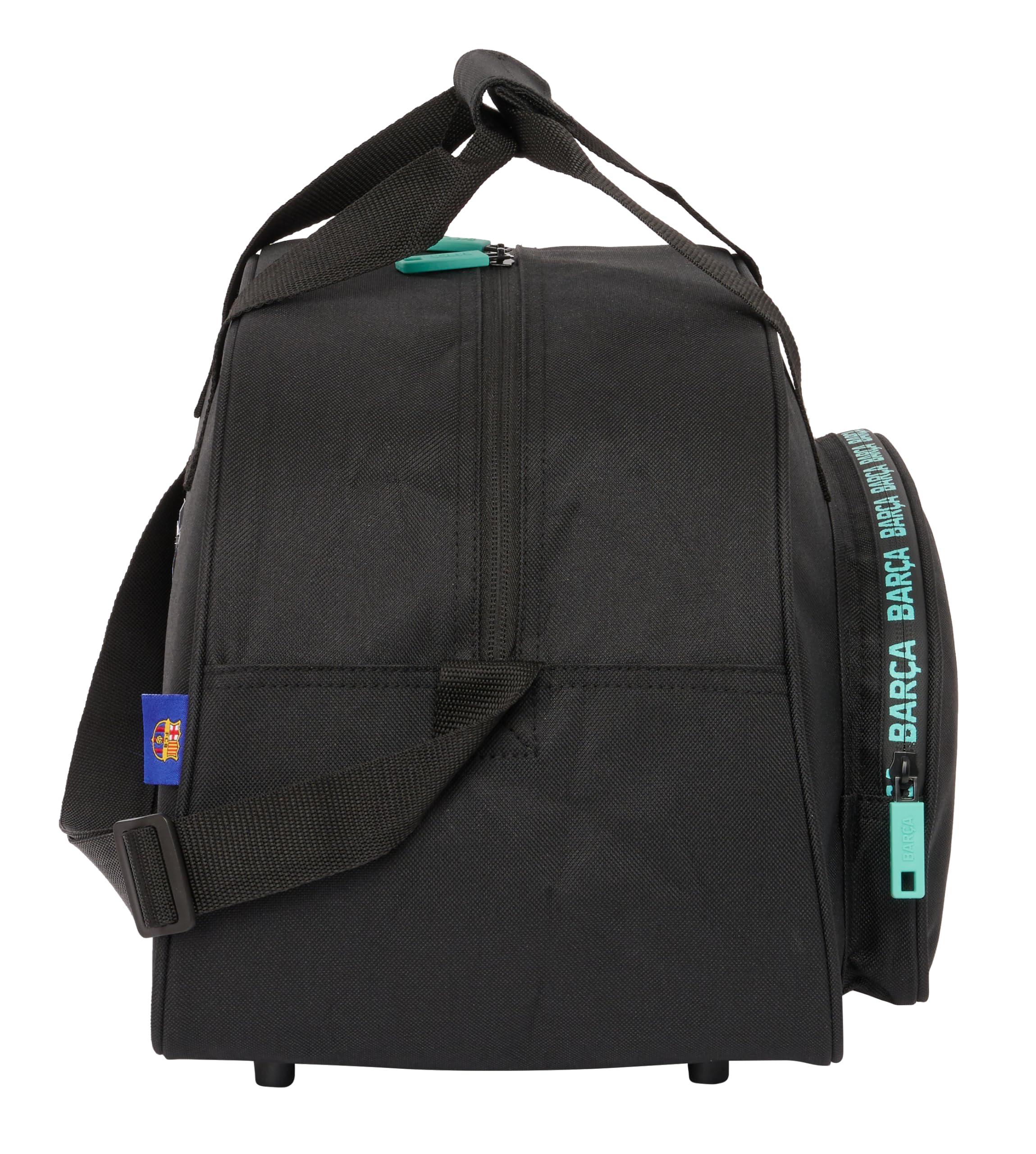 Safta F.C. BARCELONA 3ª EQUIPACIÓN - Bolsa de Deporte, Mochila, Ideal para Niños de Diferentes Edades, Cómoda y Versátil, Calidad y Resistencia, 40x23x24 cm, Color Negro