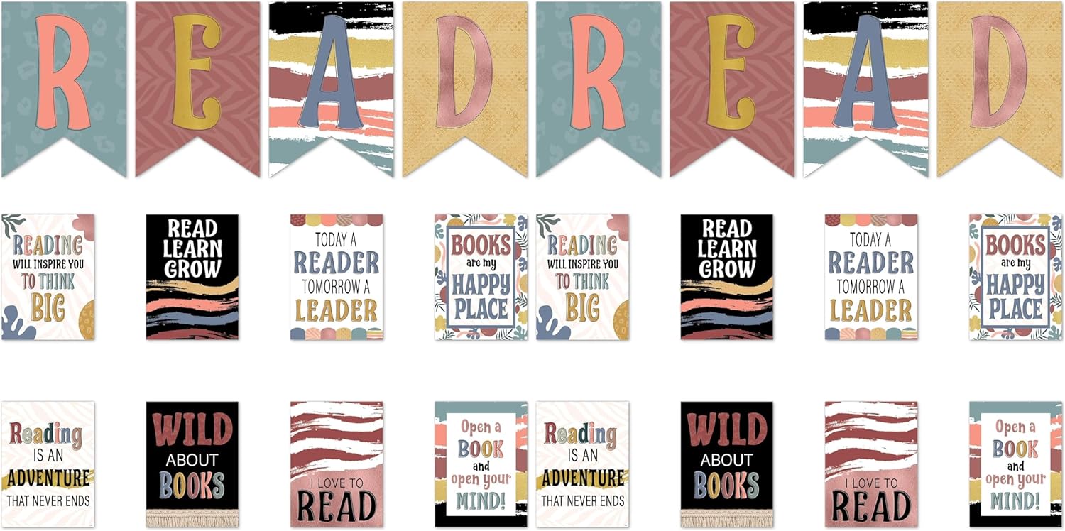Teacher Created Resources Wonderfully Wild Read Bulletin Board (TCR6678) (Pack of 2)