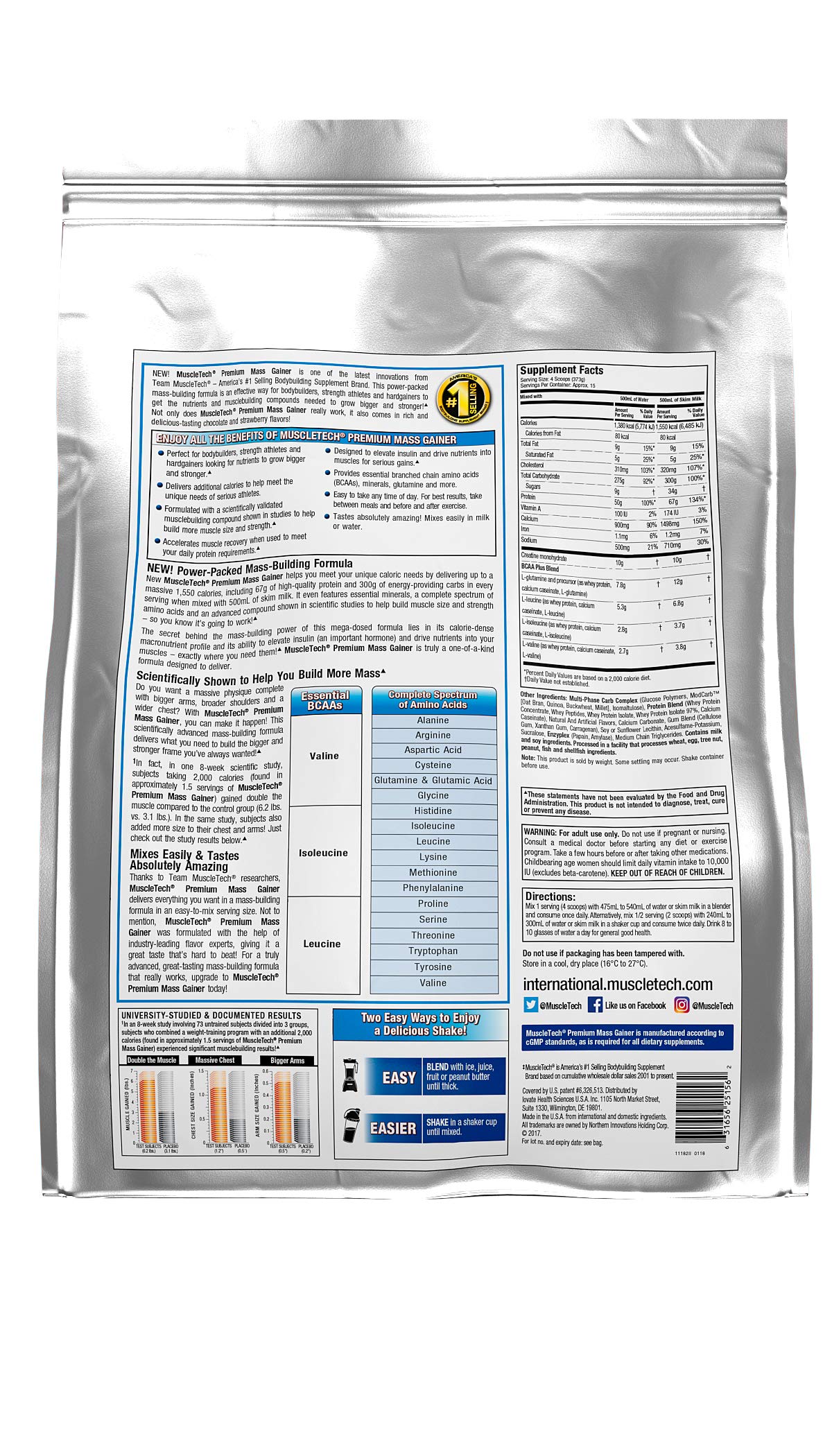Muscletech Premium Mass Gainer,