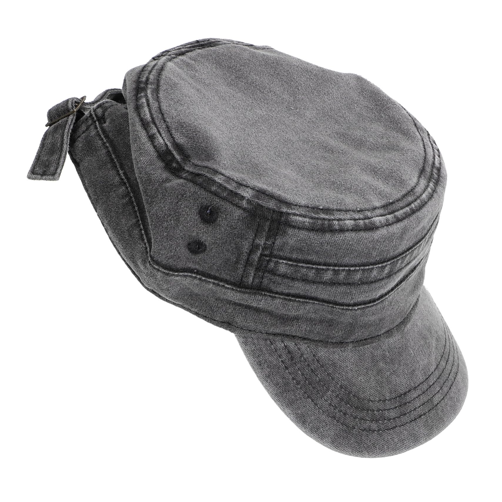 Kisangel Sombrero de Béisbol Unisex de Algodón Lavable con Protección Solar Gorro Transpirable Playa Camping y Actividades Negro