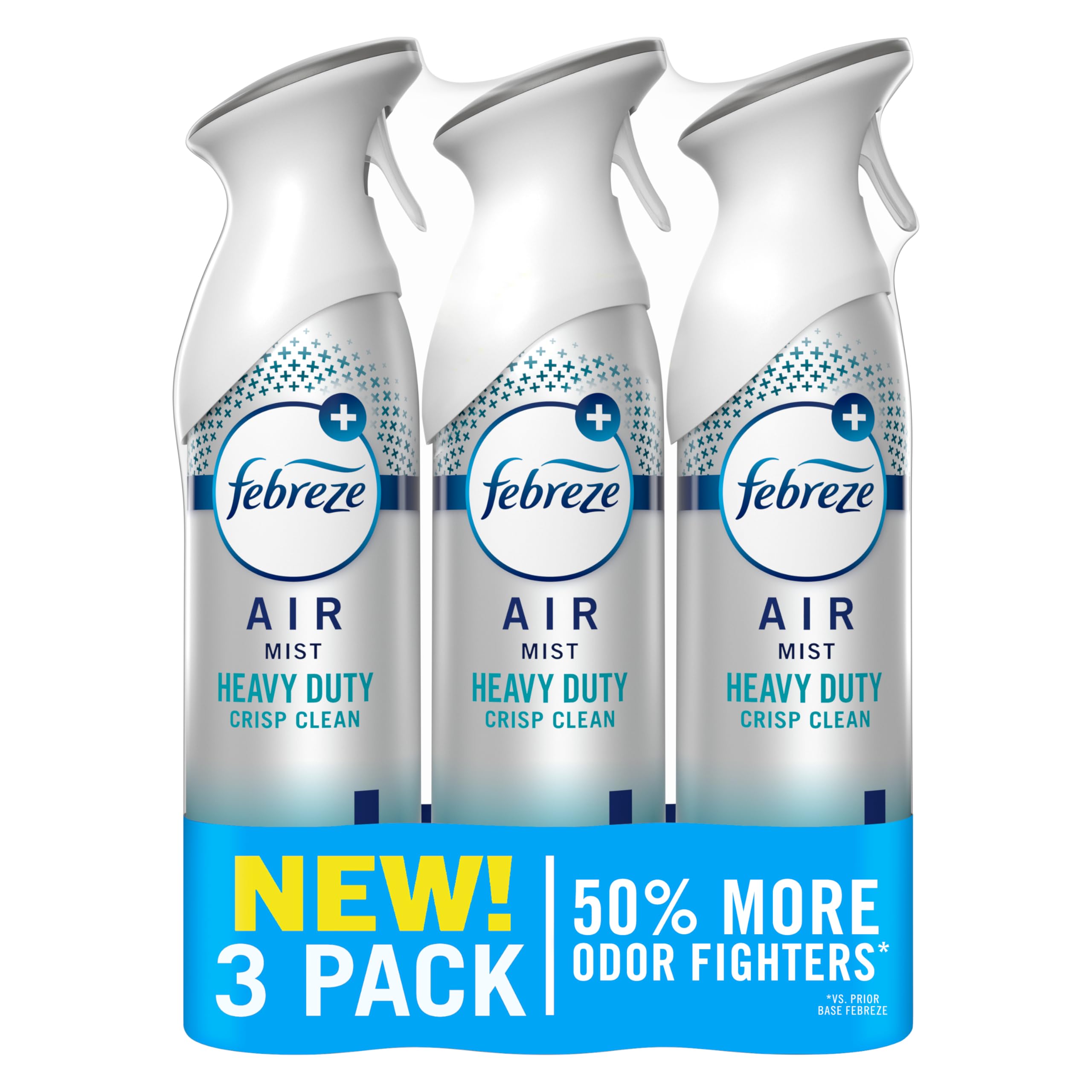 Febreze Air Mist Odor-Fighting Room Spray, Crisp Clean Scent, 8.1 oz, 3-Pack
