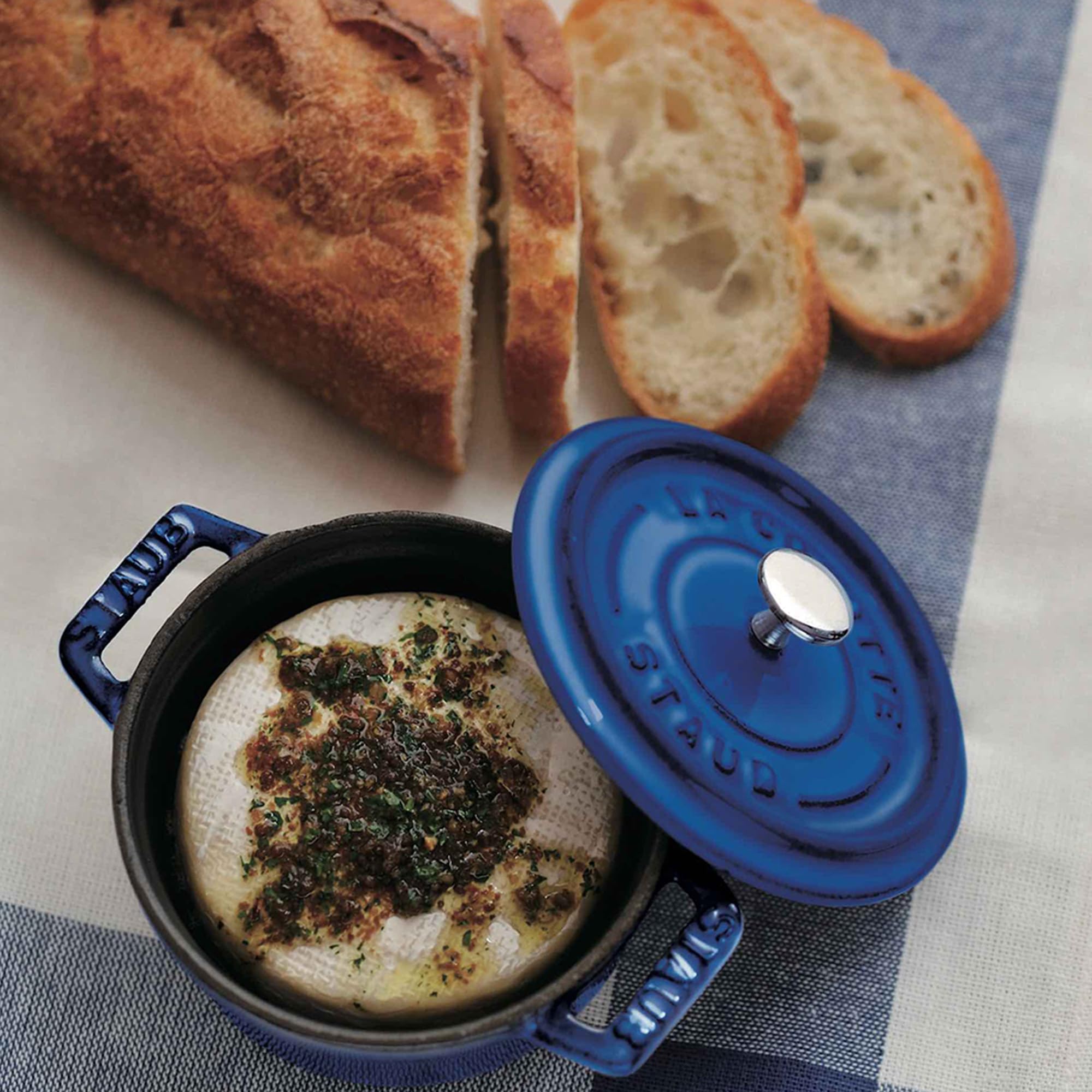 【美品】Staub ストウブ ピコ ココット ラウンド　ブルーベリー　10cm STAUB ピコ・ココット ラウンド 10cm | 新着 | plywood