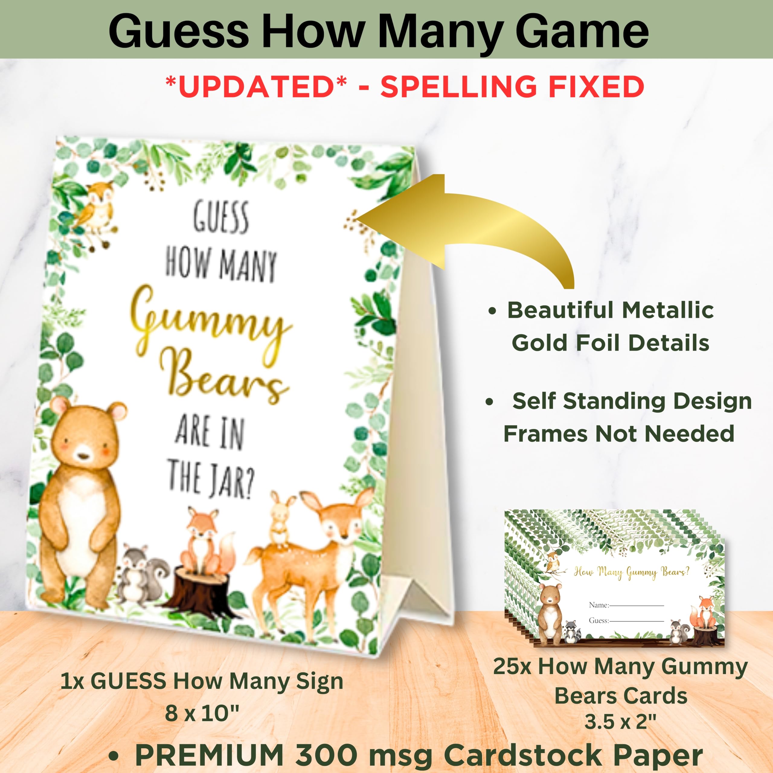 153 invitaciones para baby shower del bosque para niño y niña con sobres, tarjetas de agradecimiento para bebé, tarjetas de solicitud de libro, caja de rifa de pañales con boleto y letrero, juego de