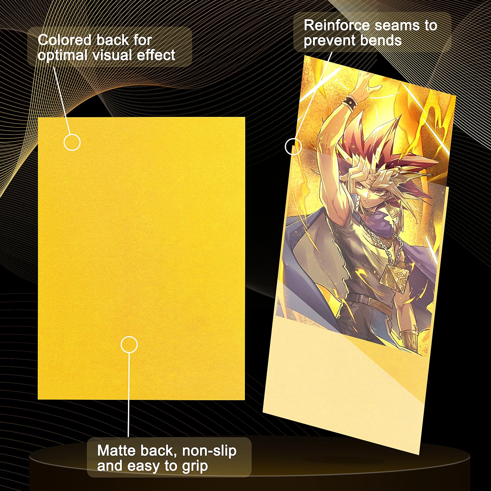 Homgaty 300 Pcs Standard Size Card Sleeves, Clear Deck Protectors Card Protector Sleeves for Magic The Gathering MTG Poke-mon - Image 4