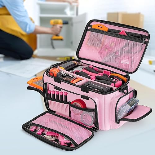 Miniatura 5 de Tools Bag, Carrier Pouch with Handle, Tool Tote for Carpenters, Heavy Duty Design Feature, Easy Carry Pack, Portable Work Accessory, Workshop