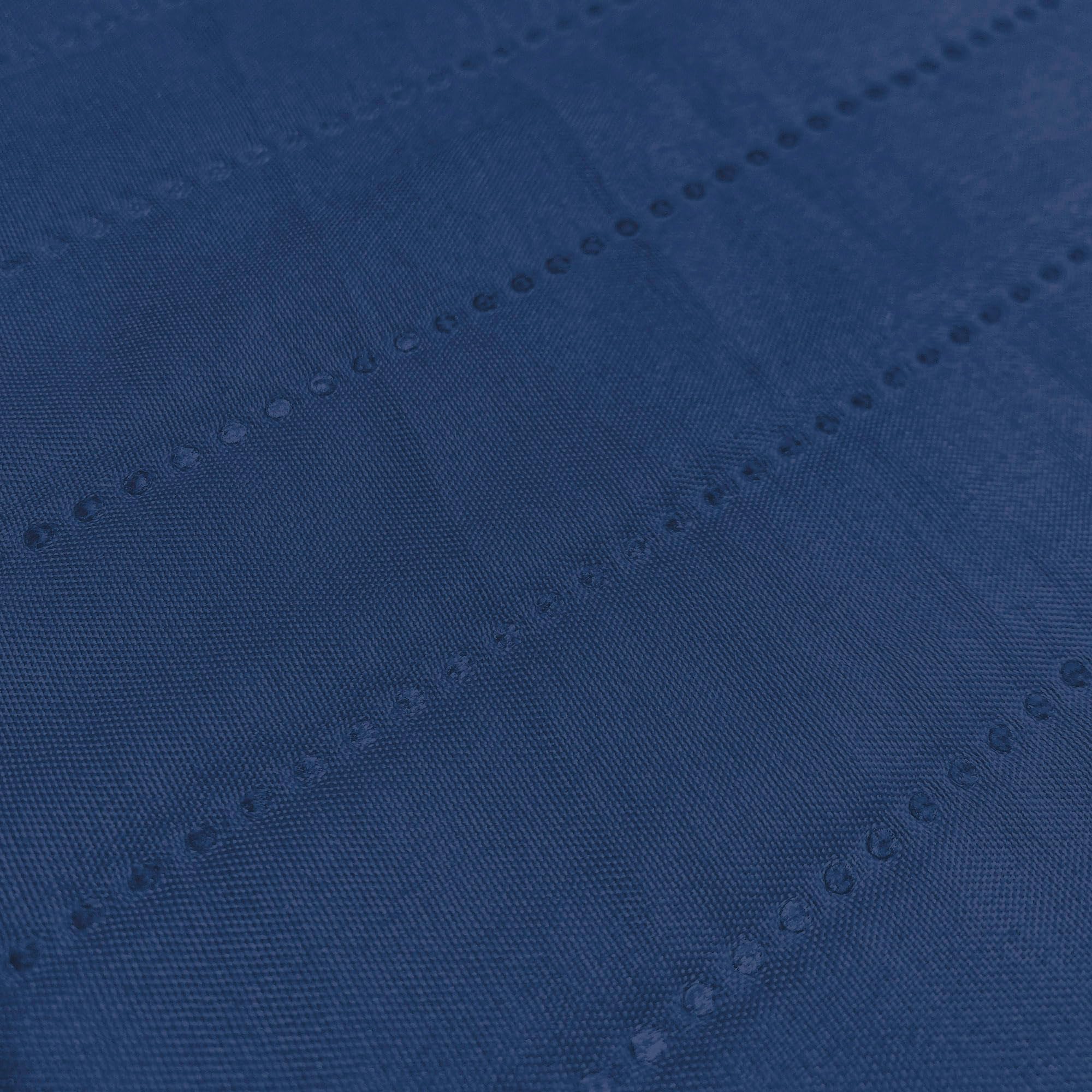 Italian Bed Linen Copridivano Trendy con penisola Reversibile, Misura Seduta 190 cm, Microfibra Soft Touch "Mano Pesca", Ideale per Chi ha Animali Domestici, Protezione Totale, Blu Scuro