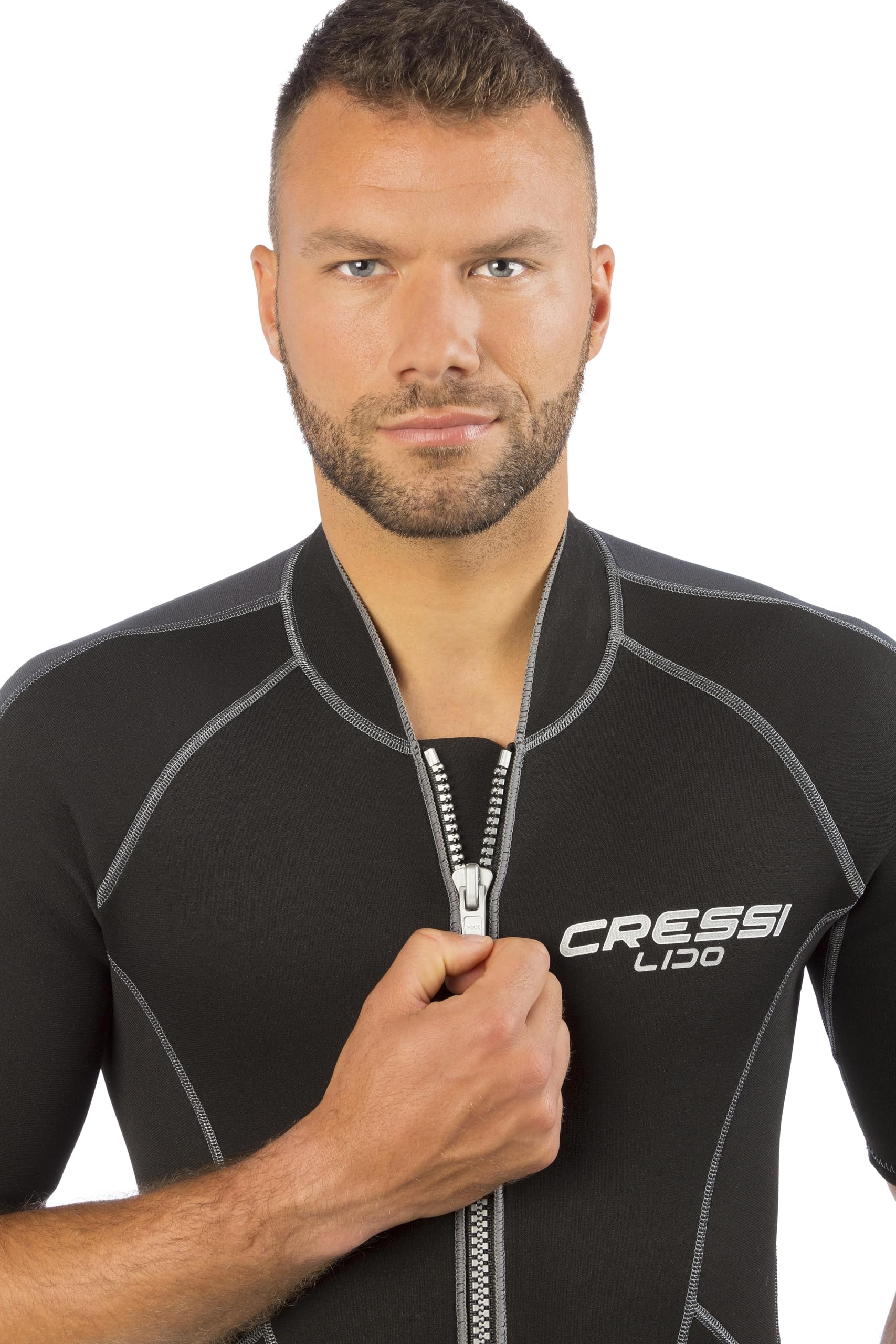 Cressi Lido Man Shorty Wetsuit 2mm - Muta Shorty per snorkeling, nuoto e sport acquatici, in Neoprene Ultra Stretch 2mm, per Uomo