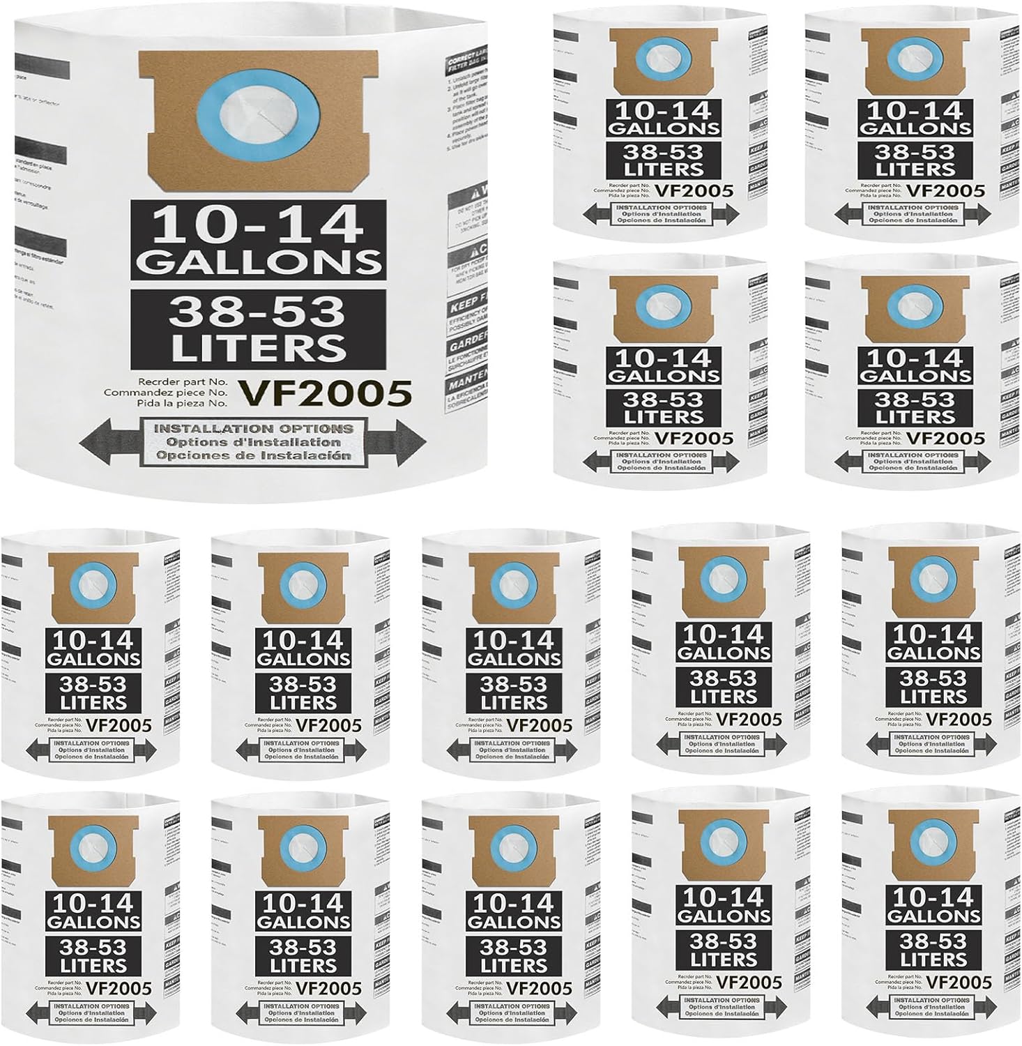 10-14 gallon vacum bag