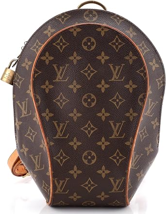 Pre-Loved Ellipse Backpack Monogram Canvas, Brown