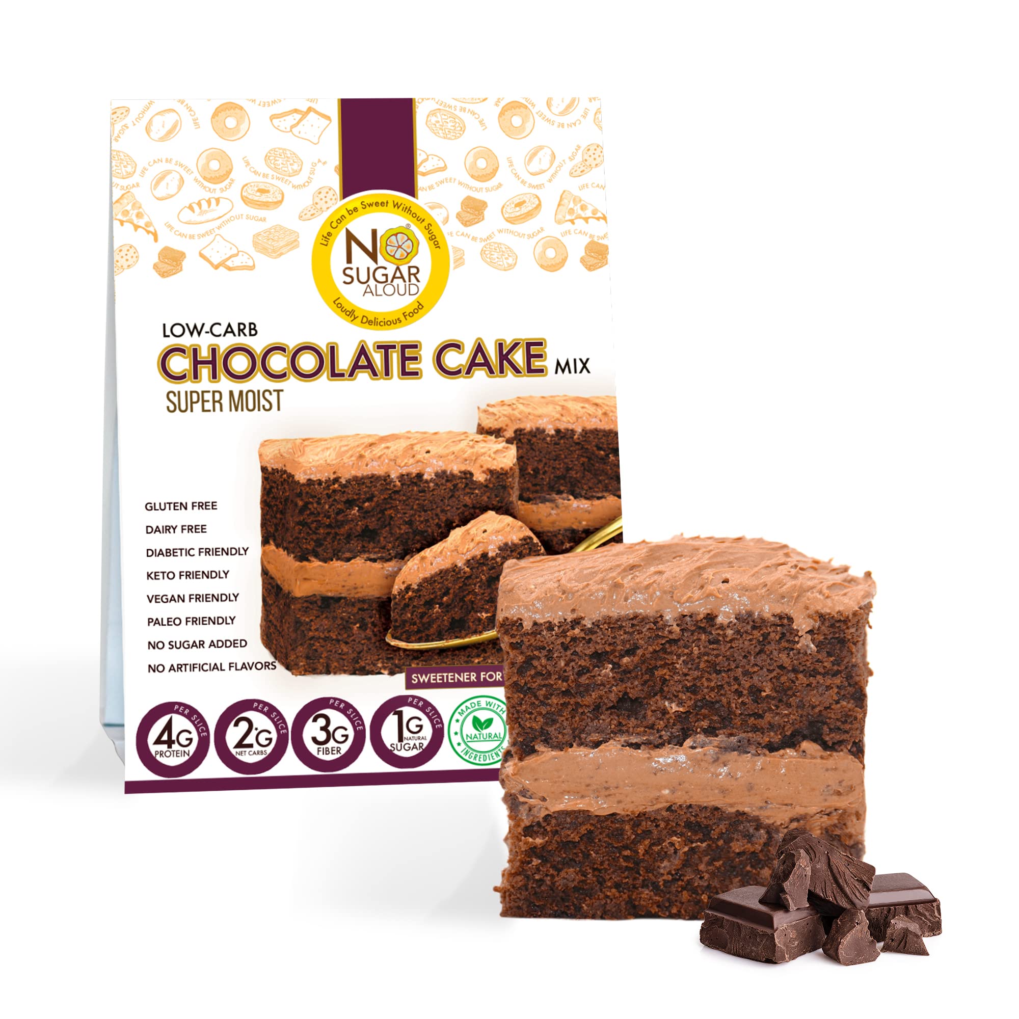 Buy Low Carb Chocolate Cake Mix, GlutenFree & Based Keto Baking Mix