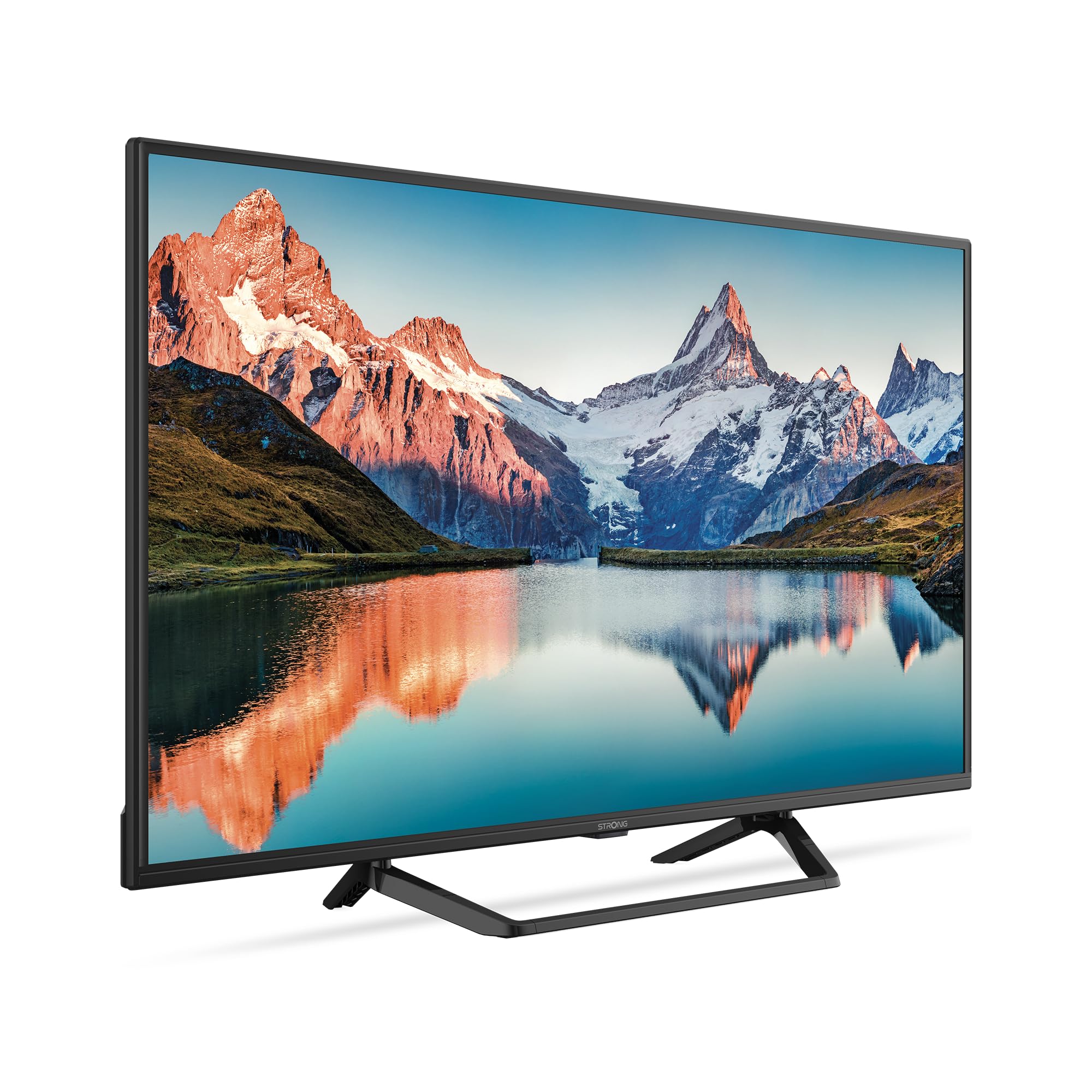 STRONG - Télévision 40 Pouces (100 cm) Full HD SRT40FF2003C - Noire | Qualité Image Exceptionnelle - Triple Tuner Intégré - 3 Ports HDMI (1 Arc) + 2 Ports USB + AV + Prise Antenne/Sat