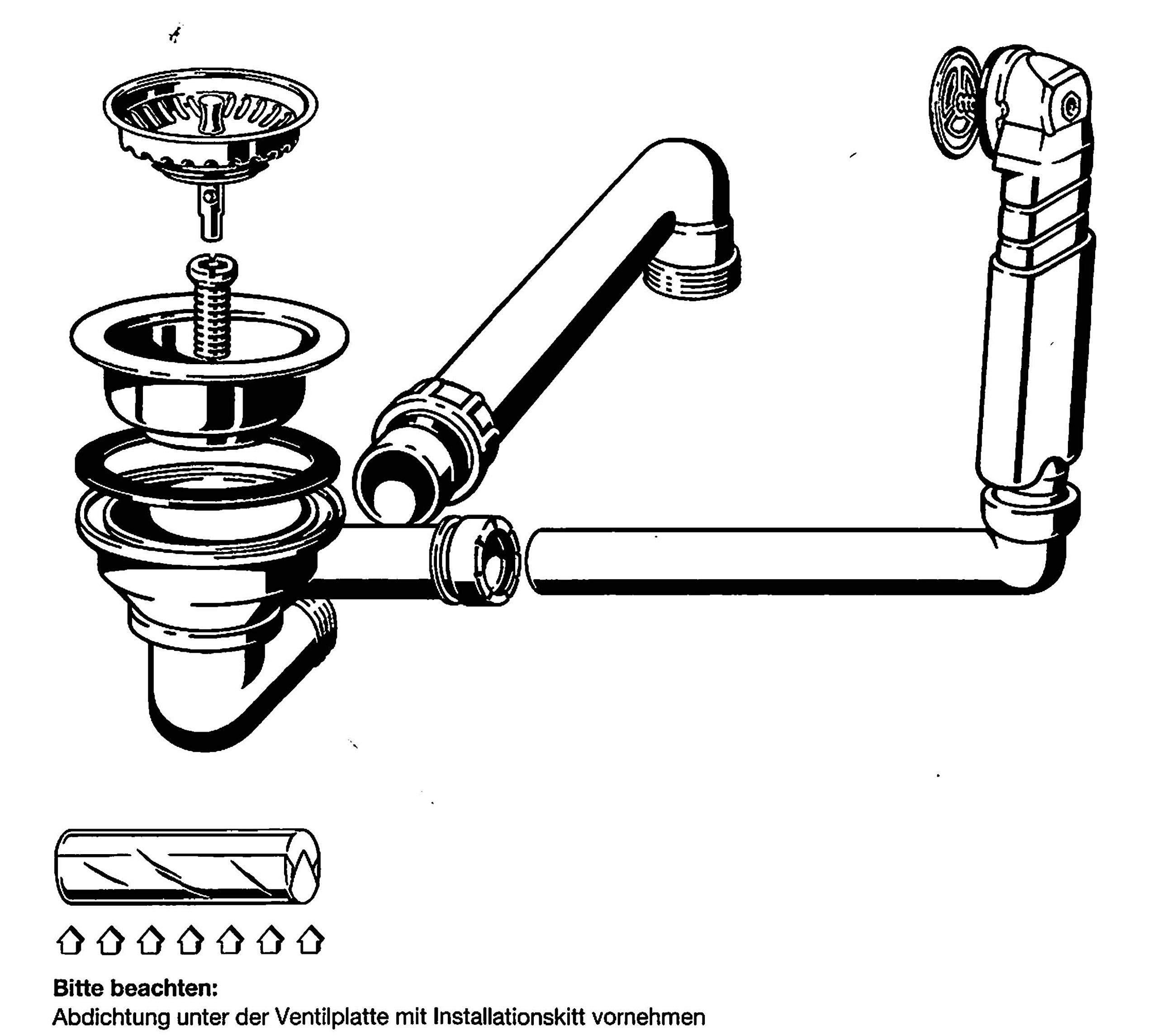 Villeroy & Boch 8276 00 61 - Desagüe con accionamiento manual (cromo)