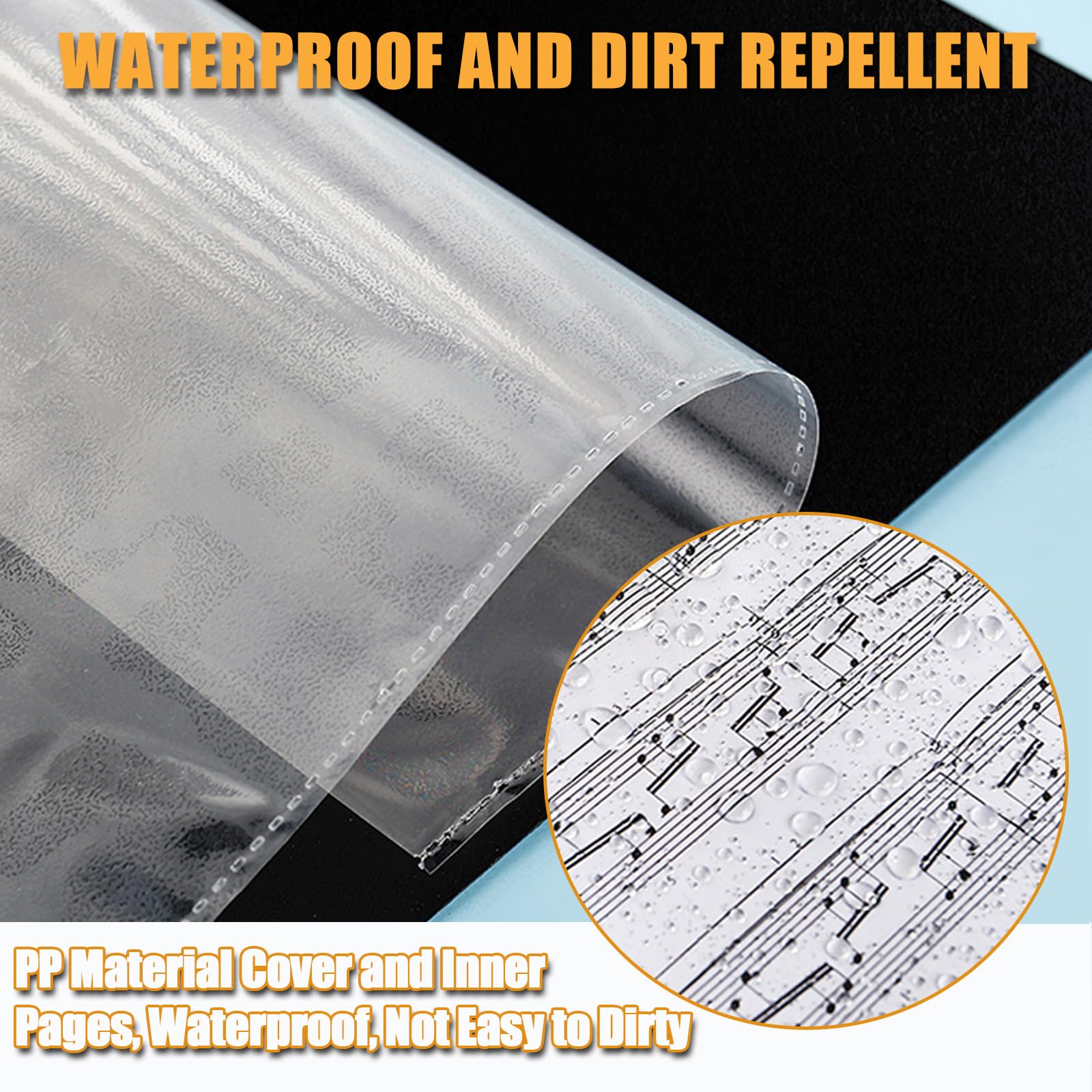 Lot De 20 Pochettes Pour Partitions - 40 Pages - Spirales - Cahier De Musique - Concert Et Classeur De Chorale - Pour Chanteurs De Chorales, Représentations Sur Scène