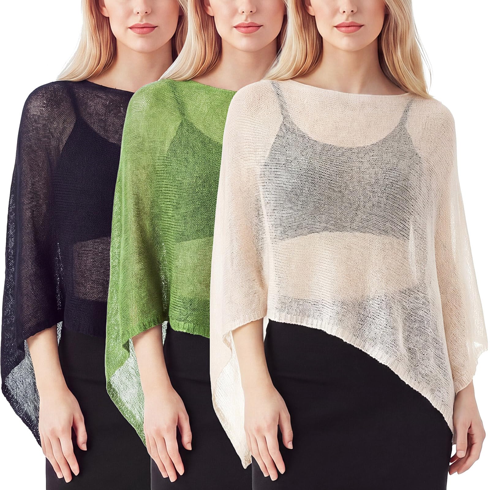 Women Sheer Poncho Shrug