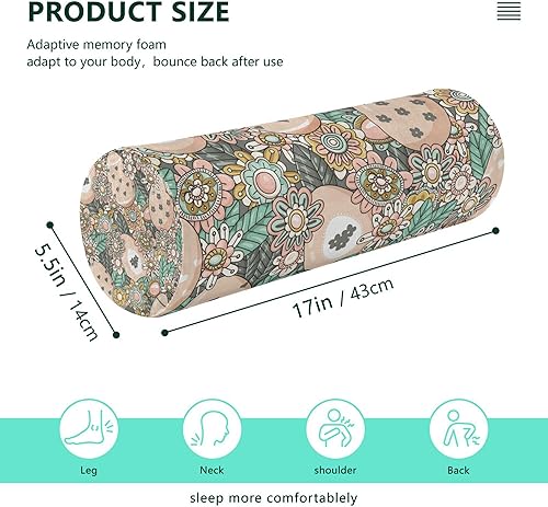 Miniatura 2 de Almohada redonda con diseño de huevos de Pascua, almohada cilíndrica para sofá, almohada cilíndrica con cremallera, almohada cilíndrica para rodillas