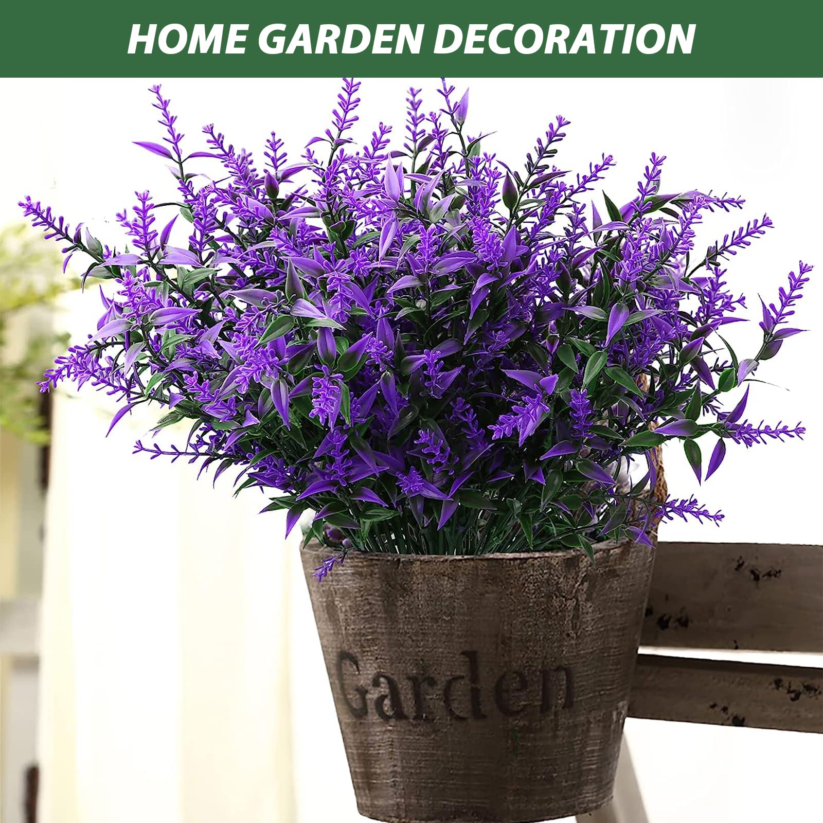 5/10 pezzi di fiori artificiali di lavanda bouquet di