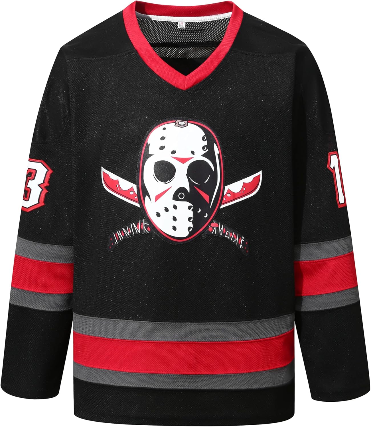 Men's Voorhees Jason 13 Friday Movie Ice Hockey Jersey Halloween Stitched - Image 2
