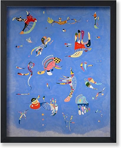Miniatura 1 de Poster Master Póster vintage Wassily Kandinsky  Impresión retro azul cielo  Arte de figuras al azar  Arte abstracto  Regalo para hombres y mujeres