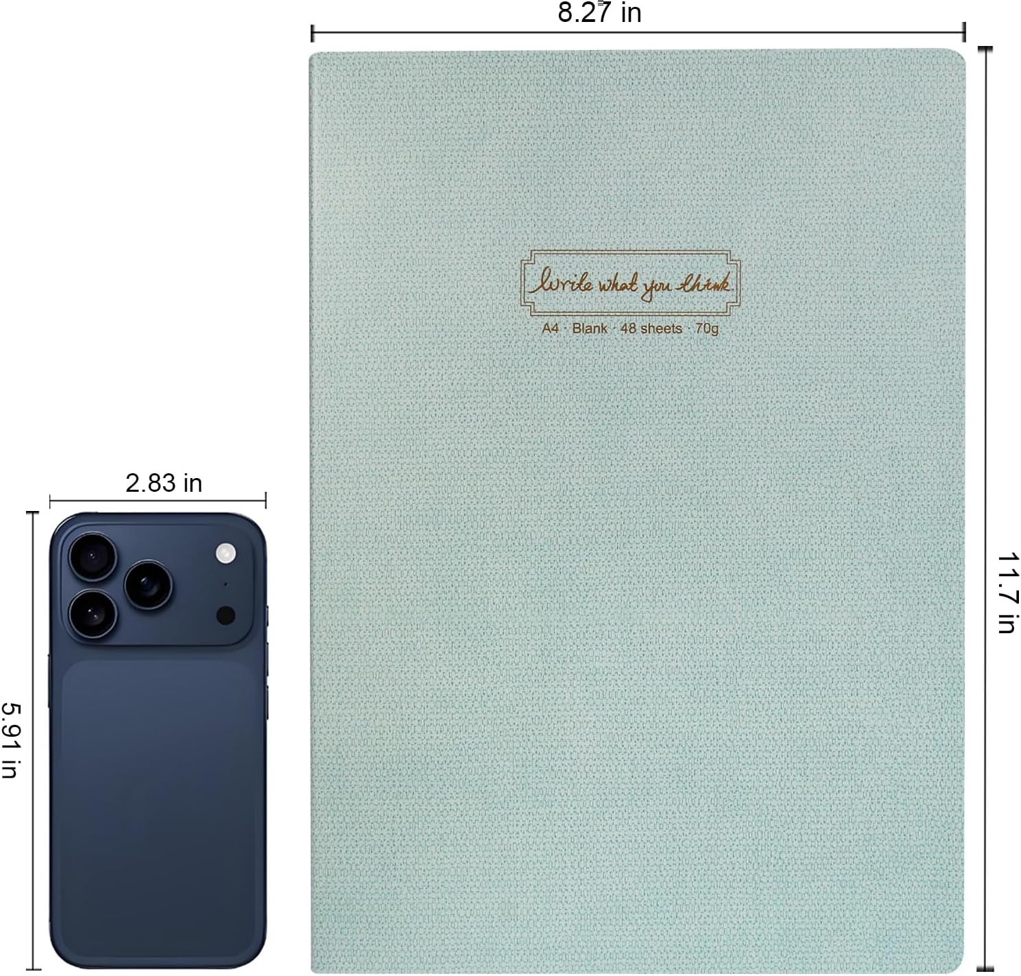 A4 Journal Notebook 8 Pack, Soft Cover College Ruled Lined Journal Set 8.3×11.7 Inches 96 Pages for Work Travel School Business, Writing Notebooks Bulk for Women Men