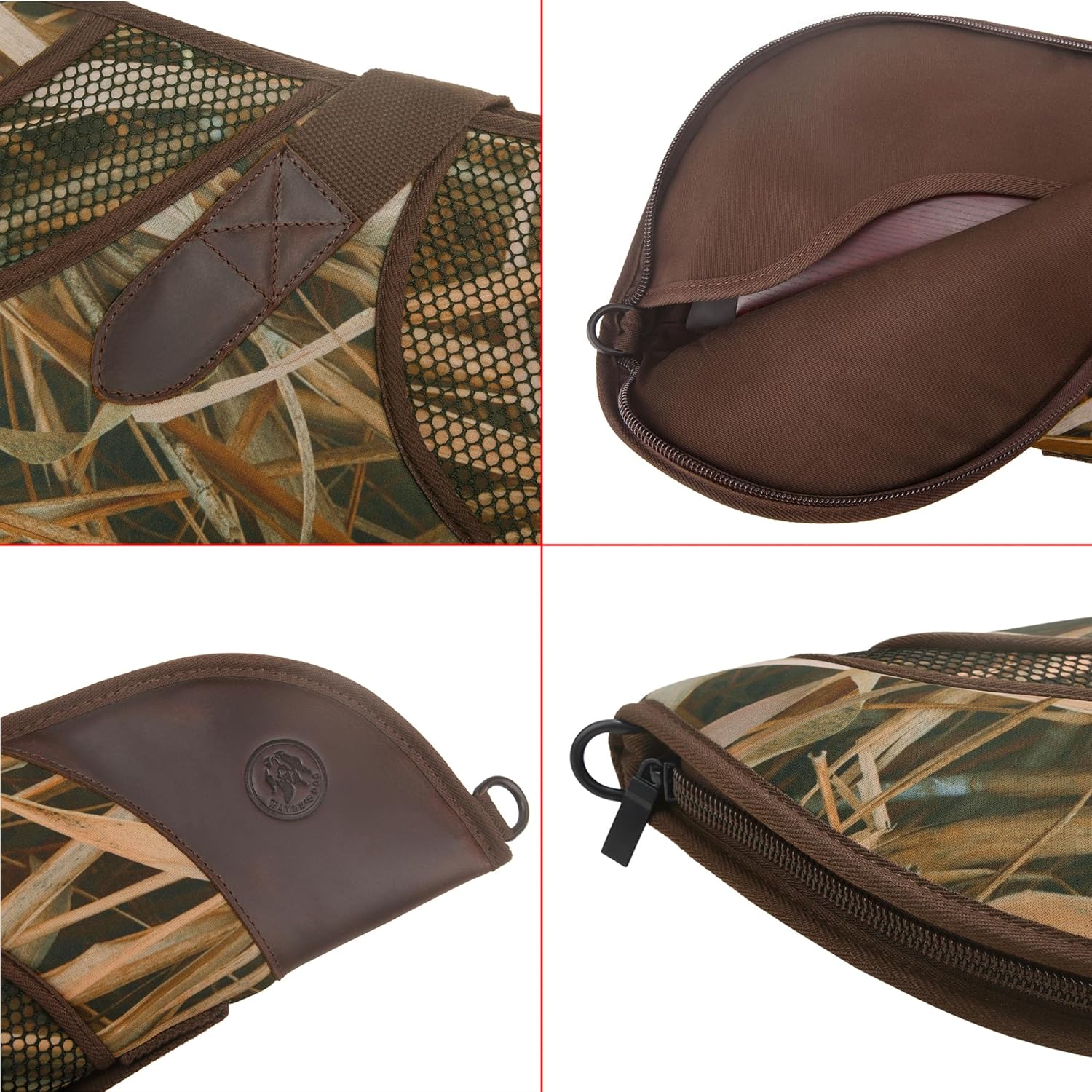 WAYNE'S DOG 44" / 56" Soft Gun Case for Scoped Rifle & Shotgun, Camouflage Gun Storage Bag for Bolt-Action Rifles, Break-Action Shotguns