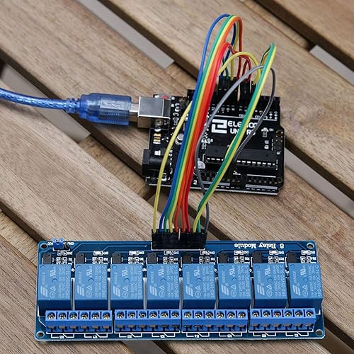 Miniatura 7 de Tablero de control del módulo de relé de 8 canales DC 5V DC 230V con optoacoplador para UNO R3 MEGA 2560 1280 DSP ARM PIC AVR TTL Logic STM32