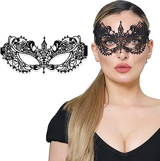 Lace Masquerade Mask for Women - Venetian Party, Prom, Mardi Gras, Halloween - Buy now