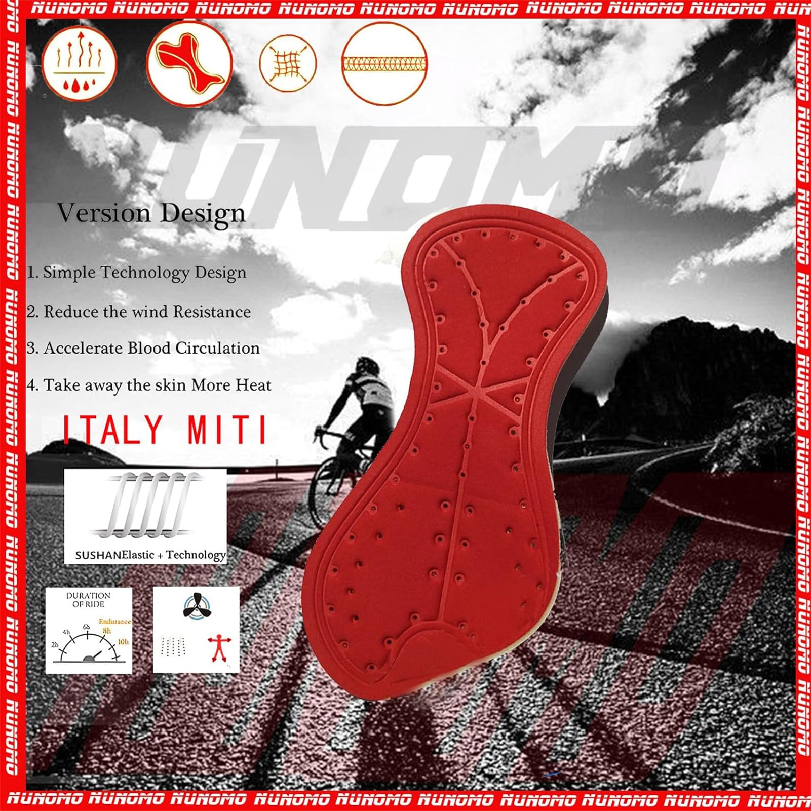 Męski kombinezon triathlonowy z krótkim rękawem, MTB Body Trisuit Cycling Skinsuit with Gel Pad do pływania/biegania/jazdy na rowerze, z żelową wyściółką, szybkoschnący, oddychający