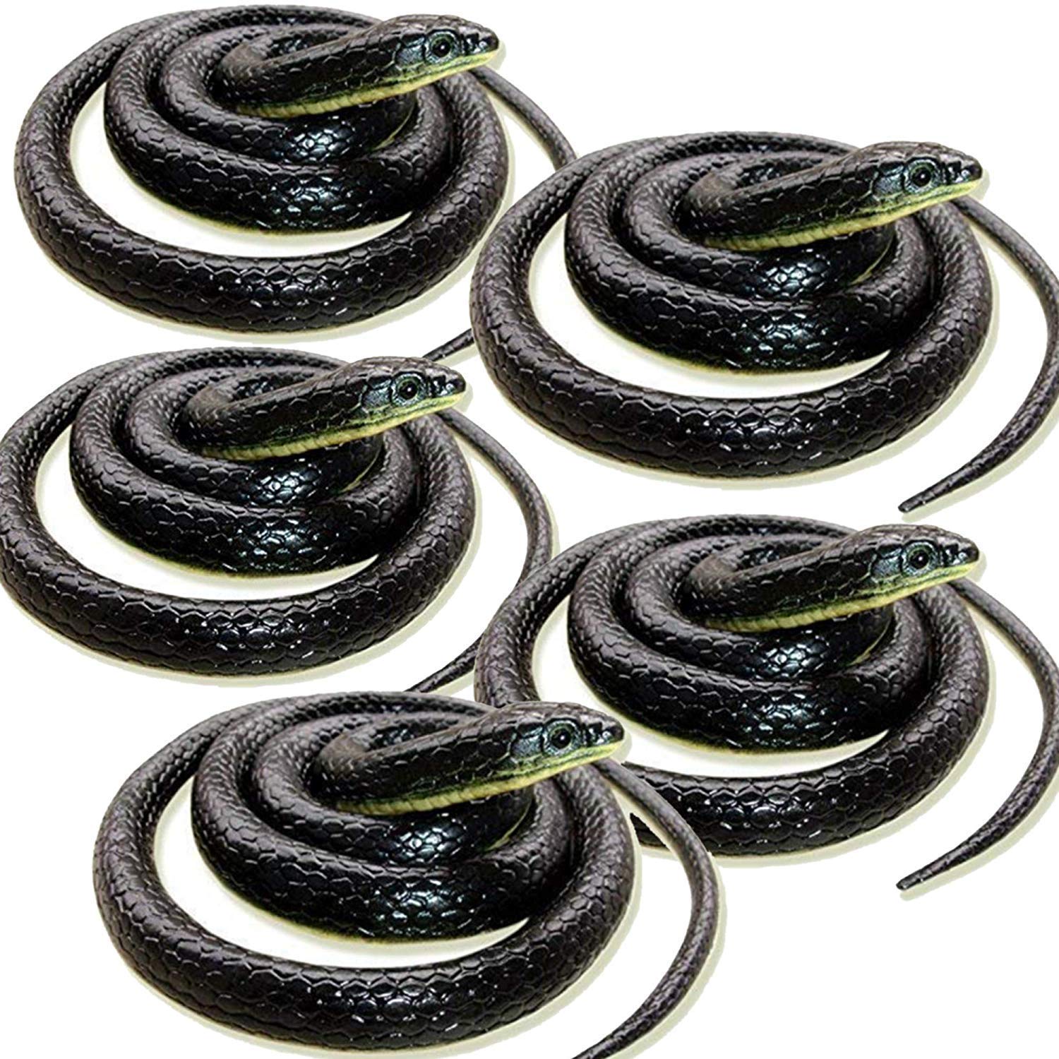 CollectiveMed® Rubber Snakes Look Durable Snake Prank Toy & Gifts Snakes for Kids(Black) (Black-5) (B095Z2DDPQ) Amazon Price History, Amazon Price Tracker